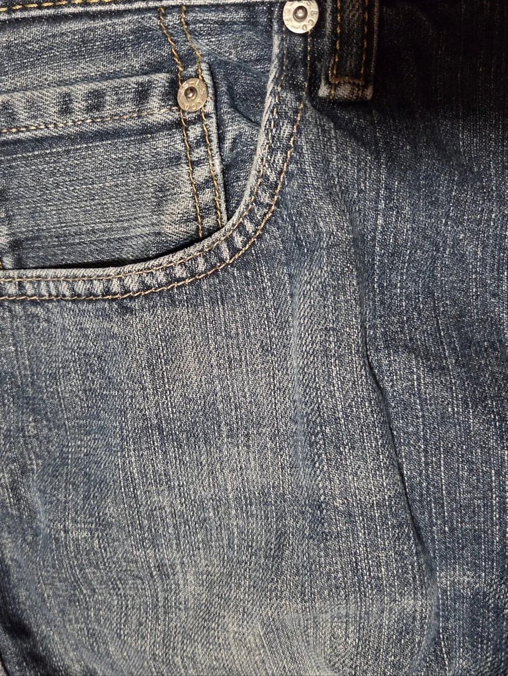 Levis 569 Jeans Mens 32x32 Relaxed Loose Straight Medium Blue Denim Grunge Y2K
